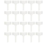VOSAREA 20 Tapas de Plástico de Color Blanco para Botellas de Incubadora de Huevos de Camarón, Fácil de Limpiar y Convenientes para Acuarios, Pack de 20 Unidades