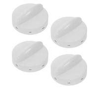 VOSAREA 4 Piezas Perilla Ajuste de para Refrigerador y Congelador de Termostato de Plástico Blanco Compatible para Mini Frigorífico en Oficina y Hogar en Oficina y Hogar