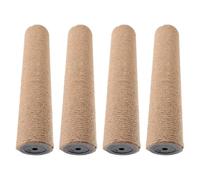 VOSAREA 4 Piezas Poste de Sisal de Repuesto para Árbol de Gatos Diseño DIY, Material Abs y Sisal Natural, Adecuado para Estructuras de Escalada y Entretenimiento Felino
