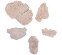 VOSAREA 5 Piezas Piedras Decorativas para Jardín, Rocas Decorativas para Paisajes, Cuarzo Beige, Compactas y Portátiles, Resistentes Deformación, para Modelistas y Decoraciones de Jardín