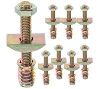 VOSAREA 8 Juegos de Piezas del Marco Cama M8 de Hierro Resistentes Corrosión Tuercas y Pernos para Reparación y Montaje de Camas Cunas y Muebles Kit de Herrajes Funcional y Duradero