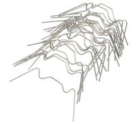 VOSAREA Abrazaderas de Alambre en Forma de W de Acero Inoxidable 50 Unidades Clips de Fijación para Acristalamiento de Invernadero Resistentes Oxidación para Jardín y Cultivo de