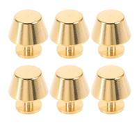 VOSAREA Accesorios para hacer bolsos, 6pcs pernos prisioneros redondos en latón dorado para bases estables, ideales para bricolaje y artesanía de bolsos