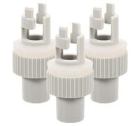 VOSAREA Adaptador de Válvula de Aire para Barco Kayak y Canoa, 3 Piezas de PVC Blanco Función de Inflado Rápido y Conversión Fácil