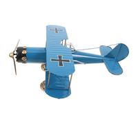 VOSAREA Adornos de Modelos de Aviones de Metal Vintage Avión de Hierro para Decoración de Escritorio Modelo de Avión para Adultos