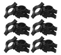 VOSAREA Aislador para Valla Eléctrica Negro 20 Piezas Aislador de Anillo para Soporte Redondo 32mm, Plástico de Ingeniería, Instalación Fácil, Resistente para Soporte Intermedio y Tubo