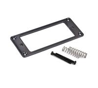VOSAREA Anillos y Grosor de 2 Mm de Montaje de Metal Negro de Pastilla Humbucker Acabado Brillante para Montaje en Guitarra Eléctrica