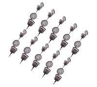 VOSAREA Caja de Fertilización para Bonsáis 20 Unidades (10 Grandes 10 Pequeños), Plástico Resistente Tapa, Contenedor de Abono para Plantas y Flores, Uso en Jardinería y Macetas