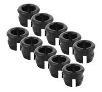 VOSAREA Casquillo Protector de Vástago de Válvula Presta para Bicicleta, 10 Piezas Negras, Adaptador para Ruedas de Montaña y Carretera, Accesorio Resistente para Ciclismo al Aire Libre