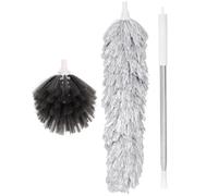 VOSAREA Cepillo Telaraña Extensible para Techo con Mango Telescópico Limpiador Polvo para Hogar Pluma Limpieza Multiusos para Ventiladores Sofá y Coche Herramienta Práctica