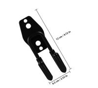 VOSAREA Colgador de Manguera de Jardín Metálico Negro 2 Piezas Soporte Resistente para Almacenamiento en Exteriores y Organización de Mangueras y Cuerdas