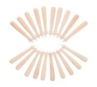 VOSAREA Colgante de Bate de Béisbol Accesorio Creativo Deportivo 25 Piezas Miniatura de Madera Acabado Suave para Llaveros y Pulseras para Decoración DIY