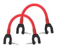 VOSAREA Conector de Punta de Esquí Principiantes, 2 Piezas de Látex Rojo Que Ayudan a Formar Cuña y Mejorar el Control en Entrenamiento Color Aleatorio