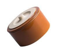 VOSAREA Cuenco de Cerámica para Estofado Tapa, Recipiente para Cocinar al Vapor, Diseño Delicado y Estilo Retro para Cocina Moderna y Funcional