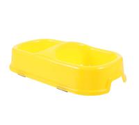 VOSAREA Cuenco Doble para Perros y Gatos Tamaño M Resistente Antideslizante y Portátil Cuenco para Agua y Comida para Cachorros Adecuado para Alimentación Diaria y Viajes