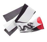 VOSAREA Diadema Japonesa Samurái Deportiva 2 Piezas Modelo 9 y Modelo 10 Banda para Cabeza de Poliéster Tamaño Ajustable Adecuada para Karate Entrenamiento y Eventos de Apoyo