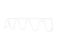 VOSAREA Estante Organizador de Zapatos y Zapatillas de Pared sin Perforaciones, Color Blanco, Material Hierro, Diseño Simple para Baño y Pasillo