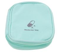 VOSAREA Estuche Portátil Verde de Oxford y Poliéster para Medicamentos, Ligero y Práctico para Escuela y Negocios, Adecuado para Familias y Amigos