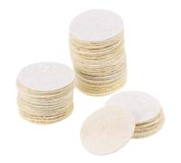 VOSAREA Exfoliantes de Lufa Material Natural y Ecológico Reutilizables 50 Esponjas y Cuidado Cutáneo para Lavado Facial Ideales para Limpieza Diaria y Viaje
