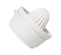 VOSAREA Exprimidor Manual de Cerámica Blanco para Cítricos, Compacto y Práctico, 1 Pieza para Jugo de Limón, Naranja y Pomelo Hogar, Suministros de Cocina Eficientes