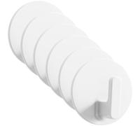 VOSAREA Ganchos Adhesivos de Color para Pared sin Taladro, 6 Piezas, Gancho Autoadhesivo para Llaves y Ropa, Organizador para Cocina, Baño y Entrada