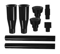 VOSAREA Juego de 8 Boquillas para Bomba de Fuente de Agua, Cabezales Ajustables para Estanques y Fuentes de Jardín, Accesorios para Bombas de Estanque, Color Negro, Uso en Exteriores