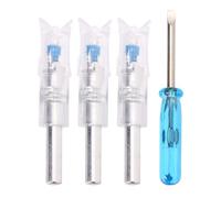 VOSAREA Juego de Colas de Flecha LED Automáticas para Recurvado Compatible con Flechas de Carbono y Aluminio de 762 MM Color Azul con Batería de Litio de Larga Duración para al