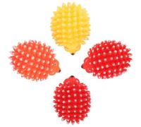 VOSAREA Juguetes para Gatos Interactivos de Vinilo, 4 Piezas Sonido Chirriante, Diseño Erizo, Resistentes a Mordeduras, Ideales para Juego y Ejercicio en Interiores Color Color Aleatorio