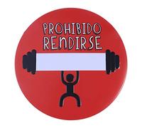 VOSAREA Letrero De Salida Redondo De Metal Diseño De Puerta De Entrada Para Decoración De Hogar Cafetería Supermercado Hotel o Bar Prohibido Rendirse