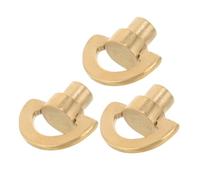 VOSAREA Llave de Cuerda de Repuesto para Caja de Música de Hierro Dorado, 3 Piezas Ideales para Reparaciones y Ensamblaje DIY de Cajas Musicales