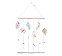 VOSAREA Marco De Fotos De Madera Clips y Cordeles Ajustables Organizador De Múltiples Fotos para Decoración De Pared Incluye Pinzas Clavos Sin Rastro y Postales