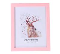 VOSAREA Marco De Fotos Pvc Para Decoración De Aniversario y Bodas Diseño Clásico Marco Colgante Escritorio Estilo Papel De Dibujo Aleatorio Color Rosa