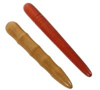 VOSAREA Masajeador de Palo de Madera Natural para Pies 2 Piezas, Herramienta de Masaje de Suela Puntos de Acupuntura, Varilla para Reflexología y Bienestar Corporal, Adecuado para Uso