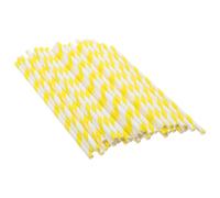 VOSAREA Palitos de Papel Compatibles Máquinas Automáticas para Algodón de Azúcar 150 Piezas de 10x300mm Color Amarillo para Uso Comercial Ideales para Eventos a Gran Escala