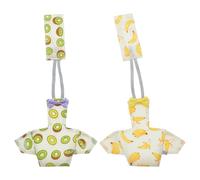 VOSAREA Pañales para Pájaros Transpirables y Lavables de Algodón para Cockatiel y Love Birds, 2 Piezas Diseño Elegante y Patrón de Frutas para Suministros de Mascotas