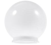 VOSAREA Pantalla Acrílica para Lámpara de Globo Lechosa, Diámetro 250 Mm, Recambio para Farolas Exteriores, Accesorio de Iluminación Resistente para Jardín y Cercos, Uso en Poste y Pared