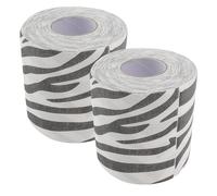 VOSAREA Papel Higiénico Resistente al Desgarro con Textura 3d y Estampado de Cebra 2 Unidades, Adecuado para Uso Diario y Creativa del Baño para Uso Diario y Creativa del Baño