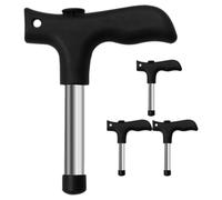 VOSAREA Perforadora de Paja para Abrir Cocos de Acero Inoxidable y Plástico, Fácil de Transportar con Agarre Cómodo, Adecuado para Oficinas y Restaurantes, Pack de 4 Piezas