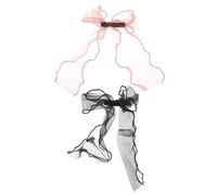 VOSAREA Pinzas Cabello de Mujer 2 Piezas Lazo de Gasa Clip de Pato Pequeño Accesorios para Peinados y Tocado para Niñas Adecuado para Eventos y Uso Diario Color Color Aleatorio