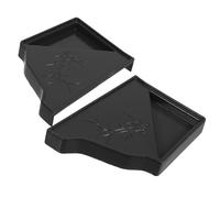 VOSAREA Protector de Canalones de Aleación de Aluminio en Par, Tapa de Drenaje para Techo Negro, Seguro para Canaletas y Bajantes Residenciales