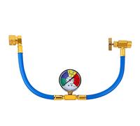 VOSAREA R134a - Manguera de carga de refrigerante para coche con medidor R134a de acoplamiento rápido