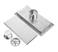 VOSAREA Rejilla Desague Ducha de Acero Inoxidable Rectangular, Resistente Corrosión y Antiobstrucción, Diseño Embebido Invisible para Baño Moderno y Funcional