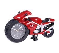 VOSAREA Reloj De Alarma De Moto De Dibujos Animados Para Niño Niña Diseño Único Rojo Reloj Analógico Sin Batería Para Amantes Motos