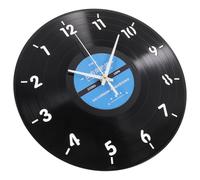 VOSAREA Reloj de Pared Invertido Creativo de Vinilo Cristal Orgánico Redondo para Decoración Artística en Oficina y Tienda Fácil de Colgar y Duradero