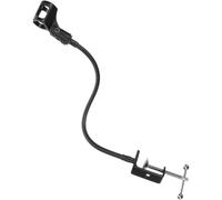 VOSAREA Soporte de Micrófono de Escritorio Brazo Flexible de Cuello de Cisne 360° Ajustable, Soporte Metálico Abrazadera Cuadrada, Base Resistente para Grabación, Streaming