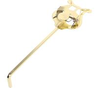 VOSAREA Soporte para Partituras de Trompeta de Marcha y Lira, Clip Metálico Dorado Portátil Diseño Que Ahorra Espacio y Agarre Adecuado para Cornet y Trompeta