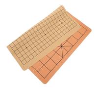 VOSAREA Suministro de Juegos de portátil de PU con diseño y Doble Cara, Tablero Plegable para partidas de Xiangqi y Militar, Recomendado para Adultos y
