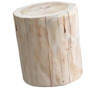 VOSAREA Taburete de Madera Maciza Natural Diámetro 18-21 CM Altura 30 CM Taburete Decorativo Multifuncional para Interior y Exterior Adecuado para Cambiar Zapatos y Mesita Auxiliar