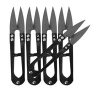 VOSAREA y Autoabiertas Mango de Plástico 5 Tijeras de Podar de Acero Negro Ligeras para Jardinería y Usos que Requieren Tijeras Pequeñas