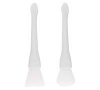 VOSAREA y Cucharas de Lacre 2 Espátulas de Silicona de Color Blanco para Limpieza de Sellos de Cera Herramienta Portátil para Manualidades DIY